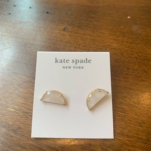 Kate Spade half moon earrings in pink